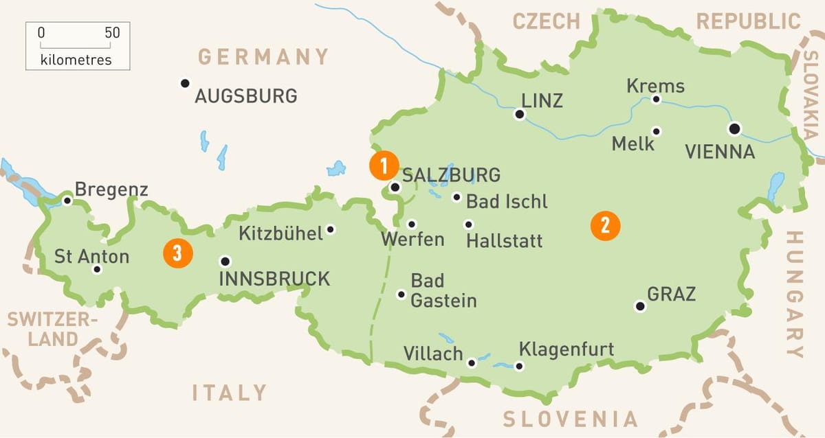 خريطة بريغنتس النمسا
