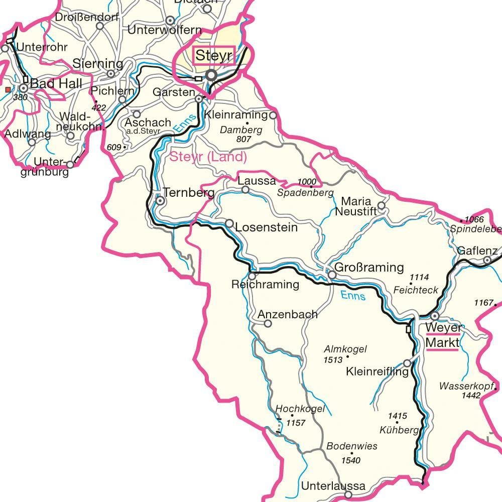 خريطة شتاير النمسا 