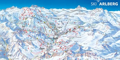 خريطة arlberg النمسا