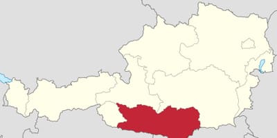 خريطة karnten النمسا 