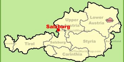 النمسا سالزبورغ خريطة