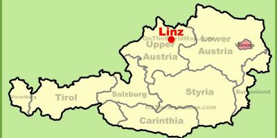 خريطة لينز النمسا